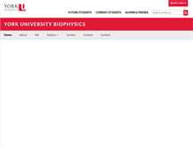 Tablet Screenshot of biophysics.yorku.ca