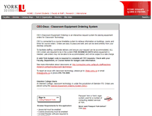 Tablet Screenshot of ceo.yorku.ca