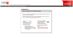 Desktop Screenshot of eforms.yorku.ca