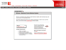 Tablet Screenshot of eforms.yorku.ca