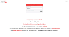 Desktop Screenshot of mymail.yorku.ca