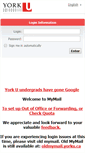 Mobile Screenshot of mymail.yorku.ca