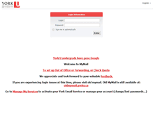 Tablet Screenshot of mymail.yorku.ca